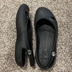 Excellent Condition Croc Flats with Strap